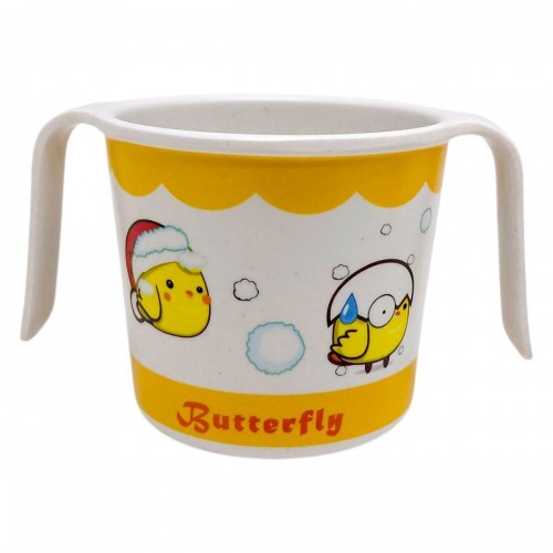 Чашка з бамбукового волокна, 200 мл (ПОМАРАНЧЕВА) (Mega Zayka)