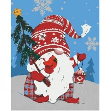 Картина по номерам з фарбами металік 