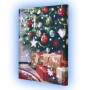Картина по номерам со светодиодной подсветкой "Праздничное настроение" 40х50 см (Riviera Blanca)