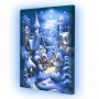 Картина по номерах зі світлодіодною підсвіткою "Зимове місто" 40х50 см (Riviera Blanca)