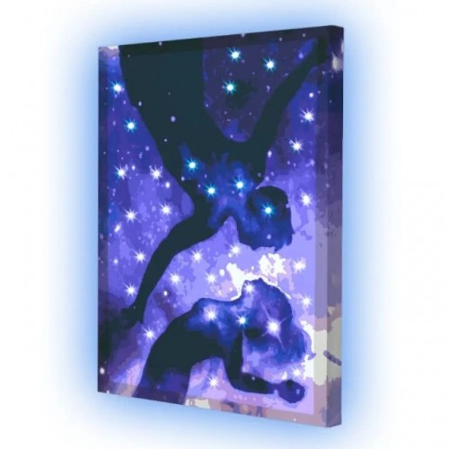 Картина по номерах зі світлодіодною підсвіткою "Сяйво твоєї душі" 40х50 см (Riviera Blanca)