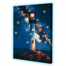Картина по номерам со светодиодной подсветкой 