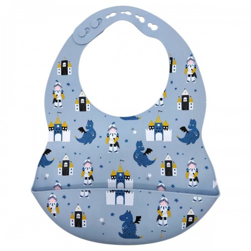 Слинявчик силіконовий (СВІТЛО-СІРИЙ) (Mega Zayka)