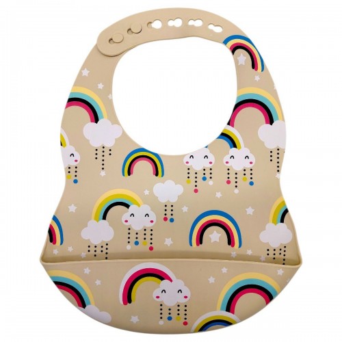 Слинявчик силіконовий (БЕЖЕВИЙ) (Mega Zayka)