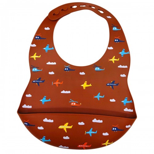 Слинявчик силіконовий (КОРИЧНЕВИЙ) (Mega Zayka)