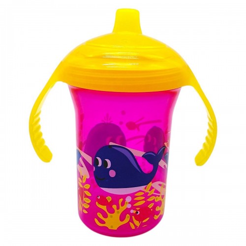 Поїльник-непроливайка, 250 мл (РОЖЕВА) (Mega Zayka)