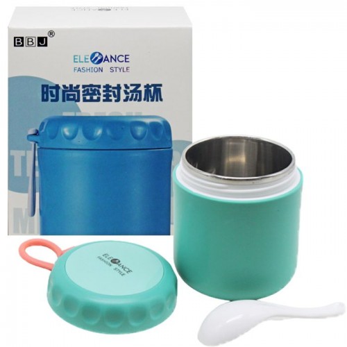 Термос харчовий з ложечкою, 430 мл (мʼятний) (Mega Zayka)