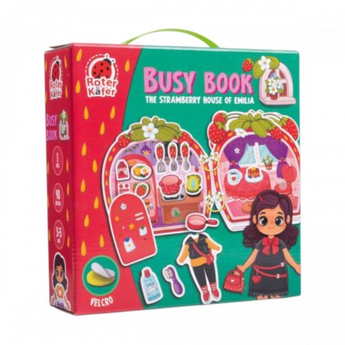 Игра развивающая с липучками. Бизи Бук. Клубничный домик Эмилии. (RoterKafer)