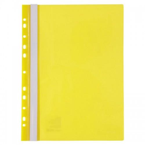Скоросшиватель с перфорацией А4, желтый (Axent)