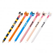 Ручка гелевая автоматическая «пиши-стирай» Cats, синяя