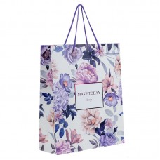 Пакет паперовий подарунковий, 26х32см, Violet Whispers