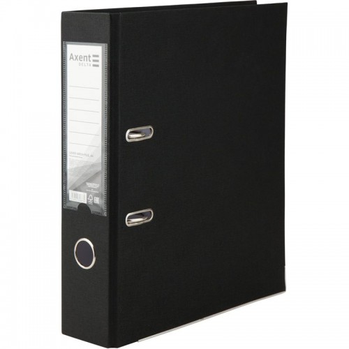 Регистратор одностор. PP 7,5 cм, собр, черн (Axent)