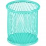 Подставка для ручек круглая 80х80х100 мм, мет, бирюзовая (Kite)