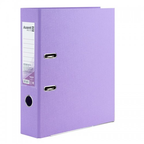 Регистратор двустор. PP 7,5 cм, разобр, Pastelini, сиреневый (Axent)