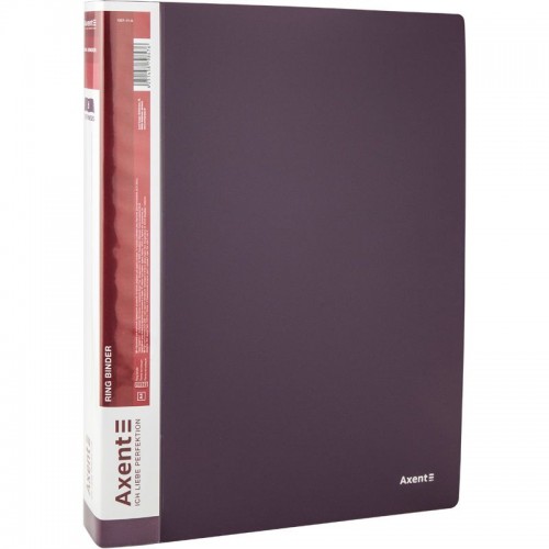 Папка на 2-х кольцах, 25 мм, сливовая (Axent)
