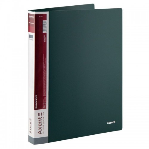 Папка на 2-х кольцах, 25 мм, зеленая (Axent)