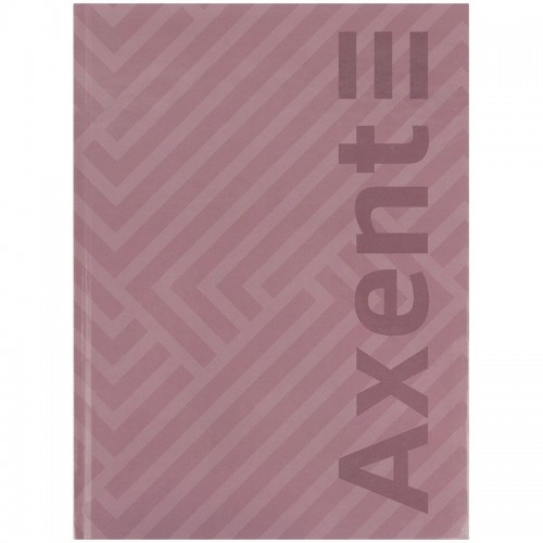 Книга записная А4, 96 л., кл., Lines, серая (Axent)