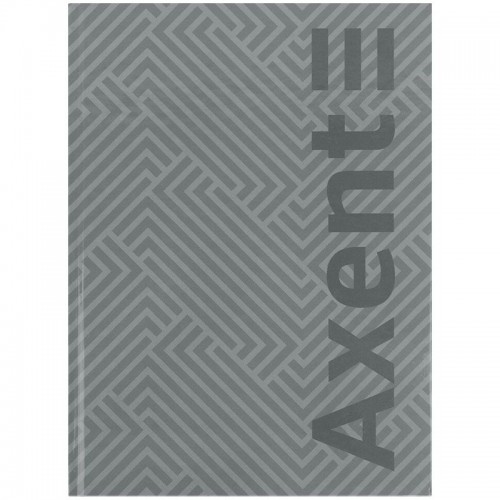 Книга записная 4- 203*273 мм, 96арк., кл., Pattern, серая (Axent)