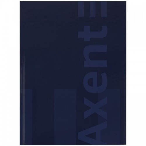 Книга записная A4- 203*273 мм, 96арк., кл., One color, синяя (Axent)