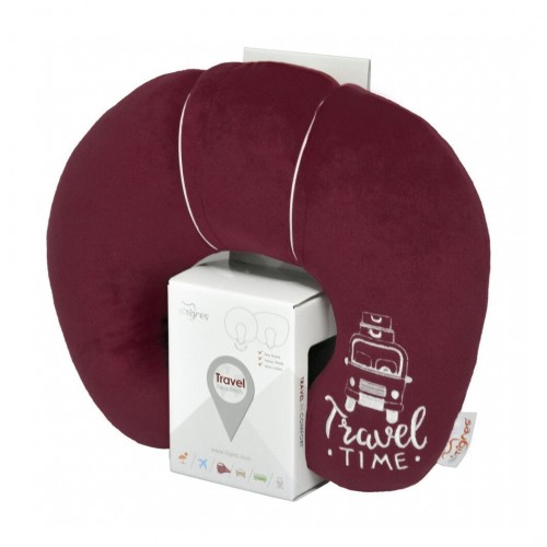 Дорожная подушка подголовник "Travel time by car", Tigres (красная) (TIGRES)