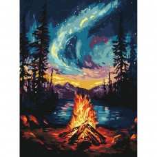 Картина по номерах з фарбами металік 