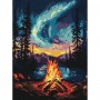 Картина по номерах з фарбами металік "Північне сяйво" 30х40 см (Ідейка)