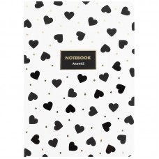 Книга записная A5, 80 арк. кл., Black&White