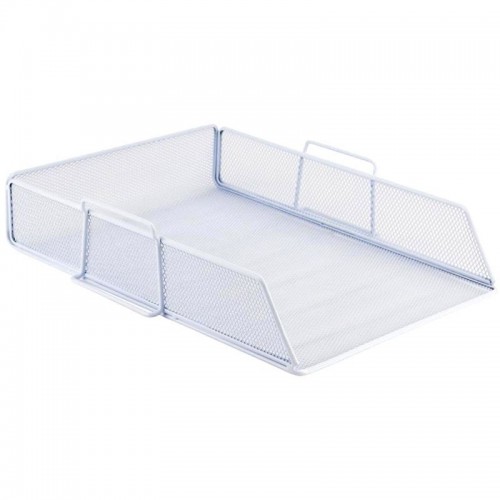 Лоток горизионтальный 80x280x340 мм метал, белый (Axent)