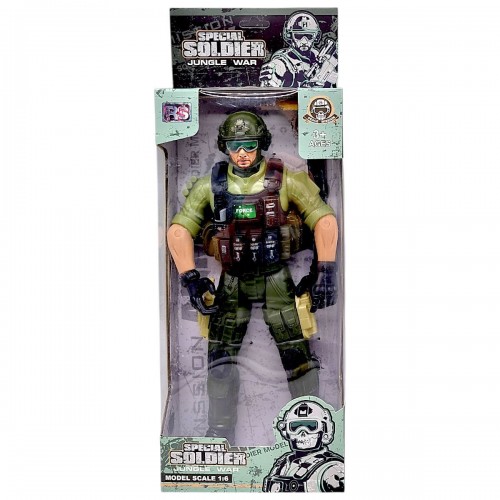 Ігрова фігурка "Солдат. JUNGLE WAR", 28 см, ЗЕЛЕНИЙ (ВИД 2) (RS)