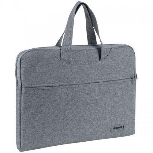 Текстильная сумка для документов, A4, 1 отделение, светло-серая (Axent)
