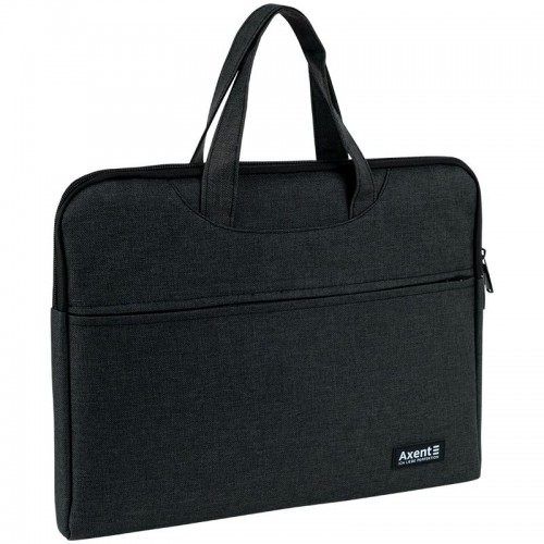 Текстильная сумка для документов, A4, 1 отделение, тёмно-серая (Axent)