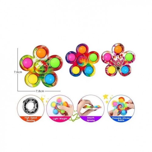 Спинер-поп-ит (7,8 см) в пакете, микс видов (MiC)