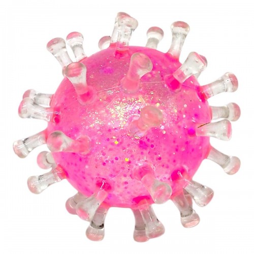 ИГРУШКА-АНТИСТРЕСС ВИРУС 7см. (розовый) (MiC)