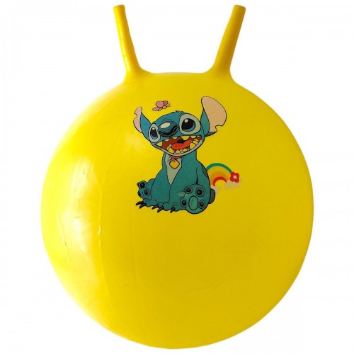 Мʼяч для фітнесу герой, діаметр 50 см (жовтий) (MiC)