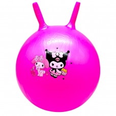 Мʼяч для фітнесу герой, діаметр 50 см (рожевий)