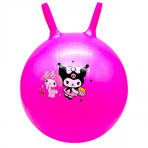 Мʼяч для фітнесу герой, діаметр 50 см (рожевий) (MiC)