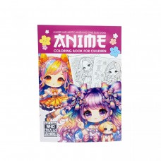 Розмальовка аніме 210х297мм., 8 аркушів, Скоба.