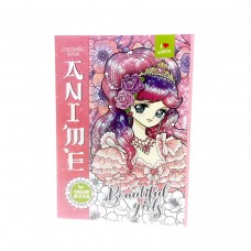 Розмальовка аніме 210х297мм., 8 аркушів, Скоба.