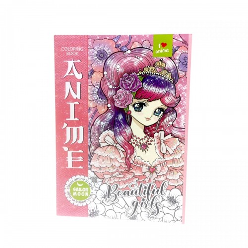 Розмальовка аніме 210х297мм., 8 аркушів, Скоба. (Art studio of Happiness)