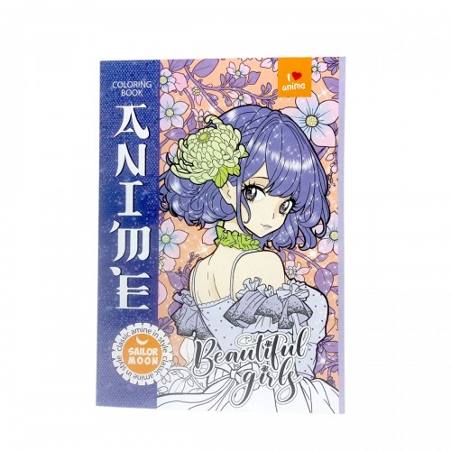 Розмальовка аніме 210х297мм., 8 аркушів, Скоба. (Art studio of Happiness)