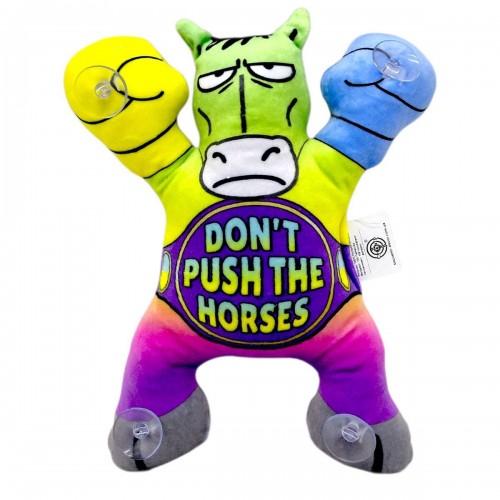 Игрушка мягконабивная Лошадь на липучках 22см(DON`T PUSH THE HORSES ЗЕЛЕНЫЙ) (Сувенир-Декор)