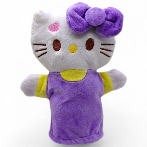 Мʼяка іграшка-рукавичка "Кітті" (бузкова) (Kinder Toys)