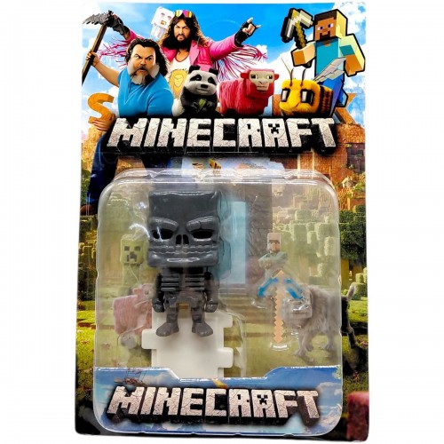 Игрушка-герой "Майнкрафт/Minecraft Movie" (черный скелет) (MiC)