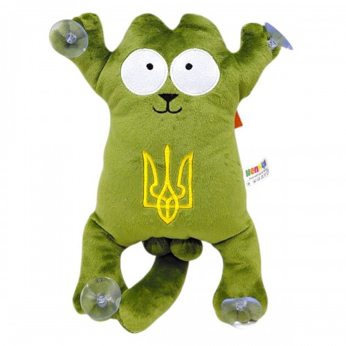 Мʼяка іграшка "Кіт Саймон" (28см) (ЗЕЛЕНИЙ) (Копиця)