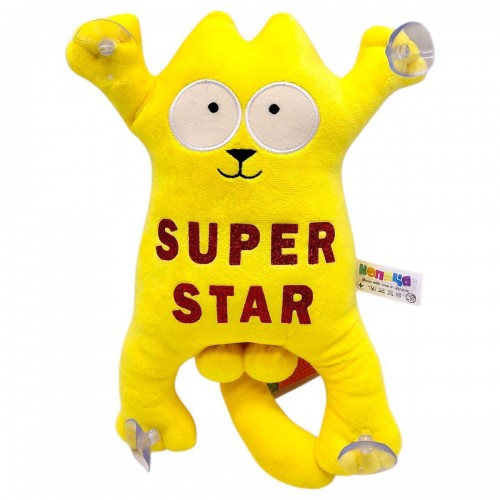 Іграшка мʼяка "Кіт Саймон", 25 см (SUPER STAR) (Копиця)