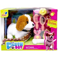 МЯГКАЯ ИНТЕРАКТИВНАЯ ИГРУШКА СОБАЧКА (КОРИЧНЕВЫЕ УШКИ)