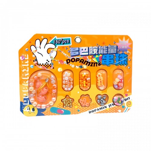 Набір для створення прикрас Стильний креатив (ПОМАРАНЧЕВИЙ) (MiC)