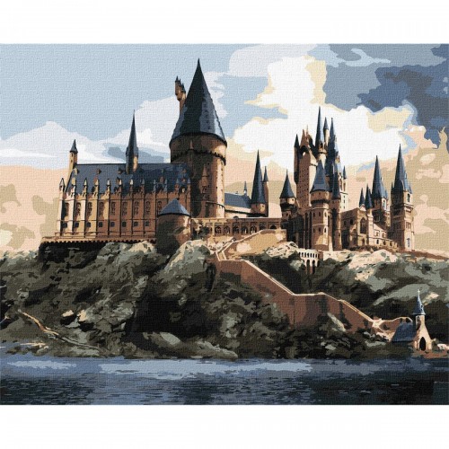 Картина за номерами "Harry Potter: Гоґвортс вдень" 40х50 см (Ідейка)