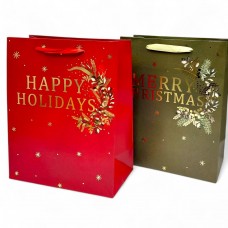 Пакет паперовий LARGE XMAS Merry1 26x12,7x32,4, 210gsm ,асорті