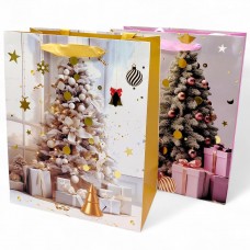 Пакет паперовий LARGE XMAS1 26x12,7x32,4 , 210gsm.асорті